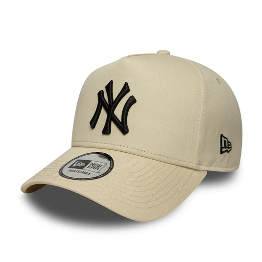Gorra New Era New York Yankees MLB Sidepatch 9FORTY E-Frame Beige - Tinino Baseball & Sports
