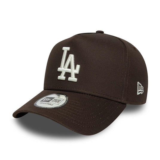Gorra New Era LA Dodgers MLB Sidepatch 9FORTY E-Frame Marrón Oscuro - Tinino Baseball & Sports