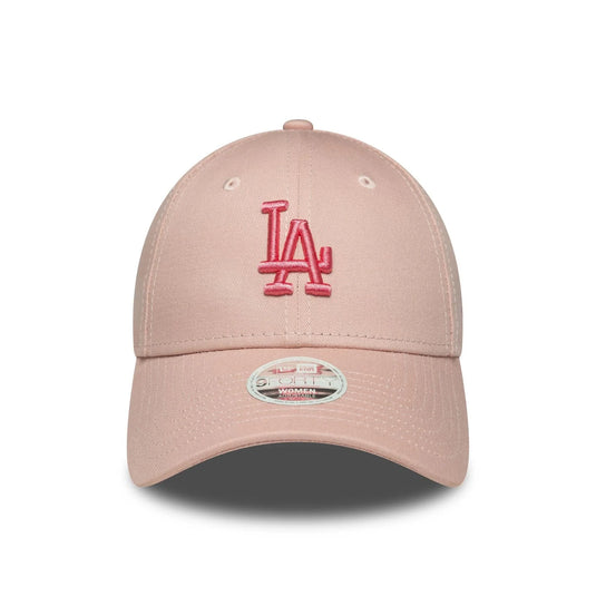 Gorra New Era LA Dodgers MLB League Essential 9FORTY Mujer Rosa Pastel