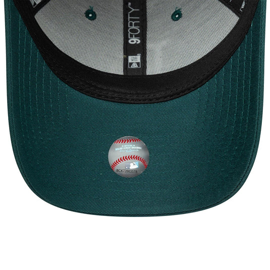Gorra New Era LA Dodgers MLB League Essential 9FORTY E-Frame Verde Oscuro - Tinino Baseball & Sports