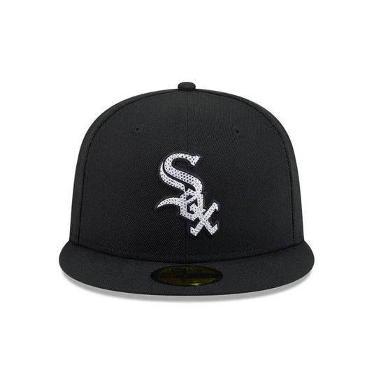 Gorra MLB Rhinestone Badge Chicago White Sox 59FIFTY Fitted Negro