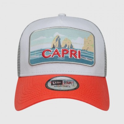 Gorra New Era Summer Capri  9FORTY A-Frame Trucker Naranja