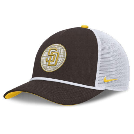 Gorra Nike San Diego Padres Rope Trucker Cap – Marrón / Blanco / Amarillo